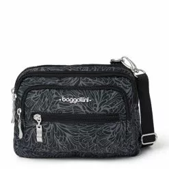 Baggallini, Triple Zip Mini Crossbody