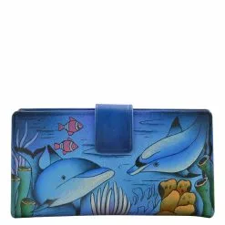 Women's Anuschka, Two Fold Organizer Wallet