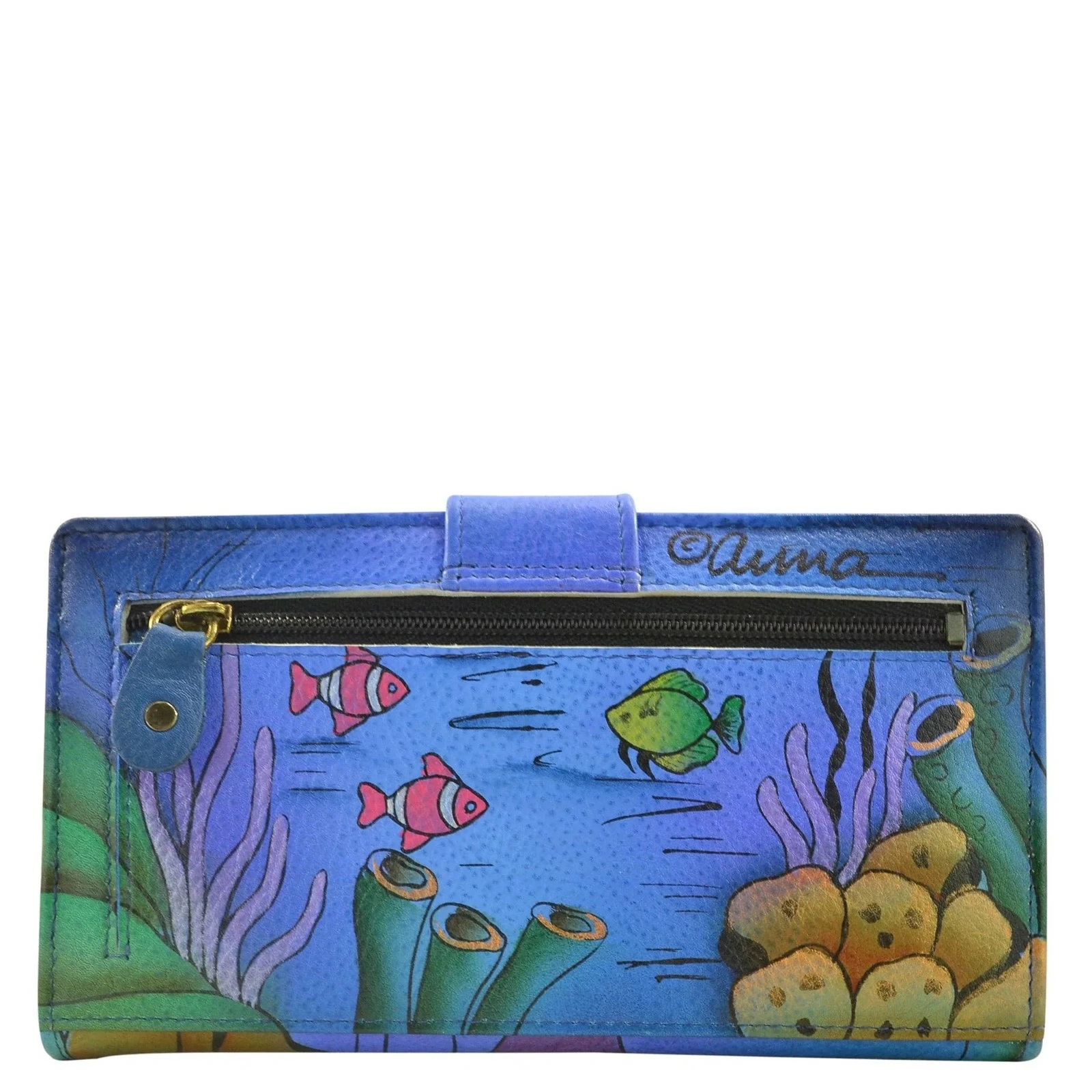 Women's Anuschka, Two Fold Organizer Wallet - Image 2